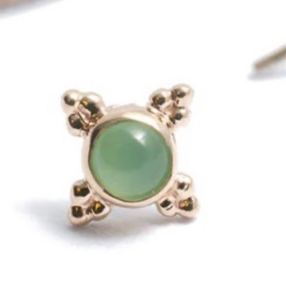 BVLA NEW YELLOW GOLD Chrysoprase Mini Kandy Threadless End - Picture 4 of 6